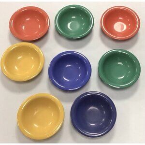 8 Pc Lot Vintage Carlisle Durus Melamine Food Service Bowls Fun Colors! 🩵